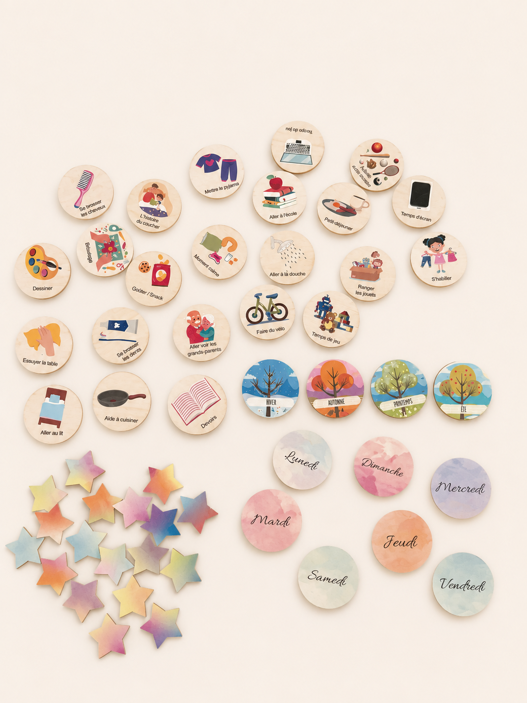 Ma routine quotidienne — Tableau éducatif personnalisable